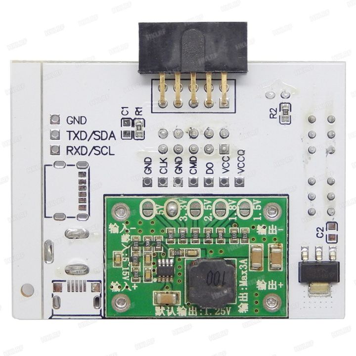 100-original-customized-emmc-isp-board-emmc-fly-line-online-reading-and-writing-for-rt809h-programmer-emmc-adapter-calculators