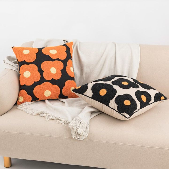 floral-cushion-cover-embroidery-blue-orange-pillow-cover-45x45cm-home-decoration-for-living-room-bed-room-sofa-bed-chair