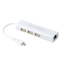 【Be worth】 The Auto Zone USB Ethernet พร้อม3พอร์ต USB 2.0 RJ45 Lan การ์ดเครือข่าย USB To Ethernet Adapter สำหรับ Mac IOS Android PC RTL8152 USB 2.0 HUB