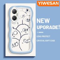 YIWESAN เคสสำหรับ Infinix เคสตัวการ์ตูนน่ารักขนาด20 5G ขอบครีมดีไซน์ใหม่เคสโปร่งใสลายกล้องถ่ายรูปกันกระแทกแบบใสนิ่มเคสมือถือฝาครอบป้องกันอ่อนโยนเรียบง่าย