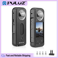 PULUZ แท่นกรงป้องกันโลหะพร้อมอุปกรณ์ป้องกันเลนส์,สำหรับ Insta360 X3พร้อมที่เก็บของ