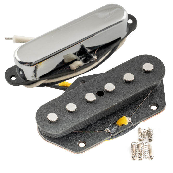 Musiclily Pro Alnico 5 Single Coil Neck Bridge Pickups Set for Tele Style Electric Guitar