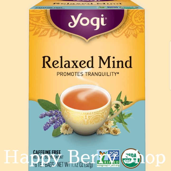 ชา-yogi-organic-herbal-tea-relaxed-mind-ชาสมุนไพรออแกนิค-ชาเพื่อสุขภาพ-จากอเมริกา