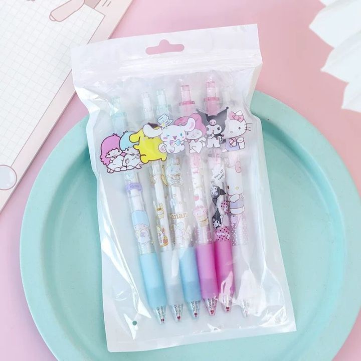 Cute Sanrio Roller Ball Pen Stationery Anime Cinnamoroll My Melody ...