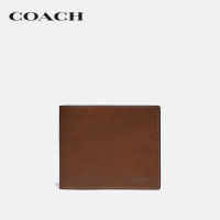 COACH กระเป๋าสตางค์ผู้ชายรุ่น 3-In-1 Wallet สีน้ำตาล 97739 SAD