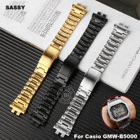 สำหรับ Casio G-SHOCK-GMW-B5000สแตนเลสสตีลสายนาฬิกาสร้อยข้อมือสี่เหลี่ยมเล็กๆนาฬิกาอุปกรณ์เสริมนาฬิกา Chain