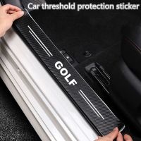 [HOT ZQQIUZWREKW 111] สติกเกอร์รถ Anti Scratch ประตู Sill Protector Strip คาร์บอนไฟเบอร์รถกันชนฟิล์มสำหรับ VW GOLF 4 5 6 7 MK4 MK5 MK6 MK7 2021 1998