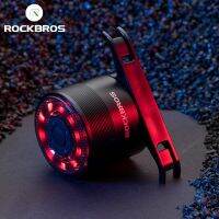 ☄ ROCKBROS Bicycle Rear Light 5 Light Modes Colorful Lamp Bike Tail Light Aluminum MTB Road Saddle Seatpost Cycling Taillight