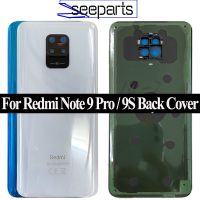 【⊕Good quality⊕】 jiejiu65879742 กระจกหลังสำหรับ Xiaomi Redmi Note 9S ฝาหลังหน้าจอโทรศัพท์ด้านหลังเคสสำหรับ Redmi Note 9 Pro พร้อมเลนส์