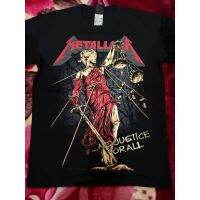 Nts XS-6XL Metallica และความยุติธรรมสำหรับ Type System 100% เสื้อออกกำลังกายผ้าฝ้ายไซส์ใหญ่พิเศษเสื้อของขวัญคริสต์มาส