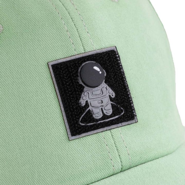 หมวกเบสบอลผ้าฝ้ายชายหญิงปักลายการ์ตูนนักบินอวกาศเคป็อปหมวกกอล์ฟฮิปฮอปหมวกบังแดดฤดูร้อน2022ชายหญิง