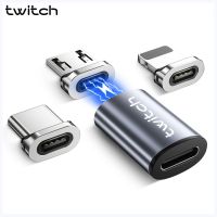 Twitchใหม่ประเภทCหญิงประเภทC/IOS/Micro USBอะแดปเตอร์แม่เหล็กสำหรับiPhone Xiaomi USB Samsung USB CหญิงUSB MICRO IOSแม่เหล็กUSBประเภท-C CONVERTER CONNECTOR