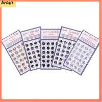 BRAIN 10/24pcs 5mm Snap ที่มองไม่เห็น ตุ๊กตาจิ๋ว หัวเข็มขัดเย็บเสื้อผ้า เสื้อผ้าตุ๊กตา DIY ปุ่มมินิ หัวเข็มขัดโลหะ