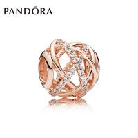 Pandoraˉ String ornaments beads Rose gold hollowed out Galaxy string ornaments 781388CZ fashion bracelet DIY beaded jewelry Womens personality fashion DIY beads Pandoraˉ bracelet beaded jewelry