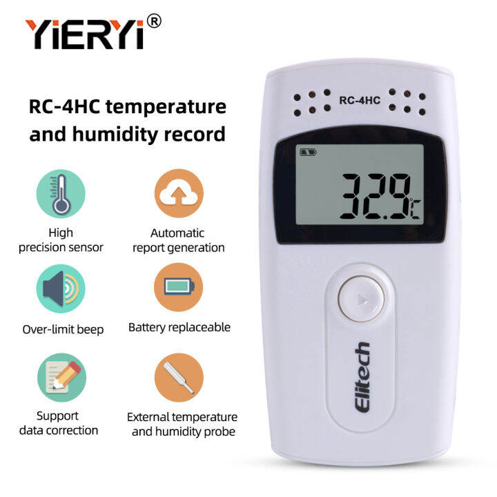 Digital Temperature Humidity Data Logger USB Temperature Recorder RC ...