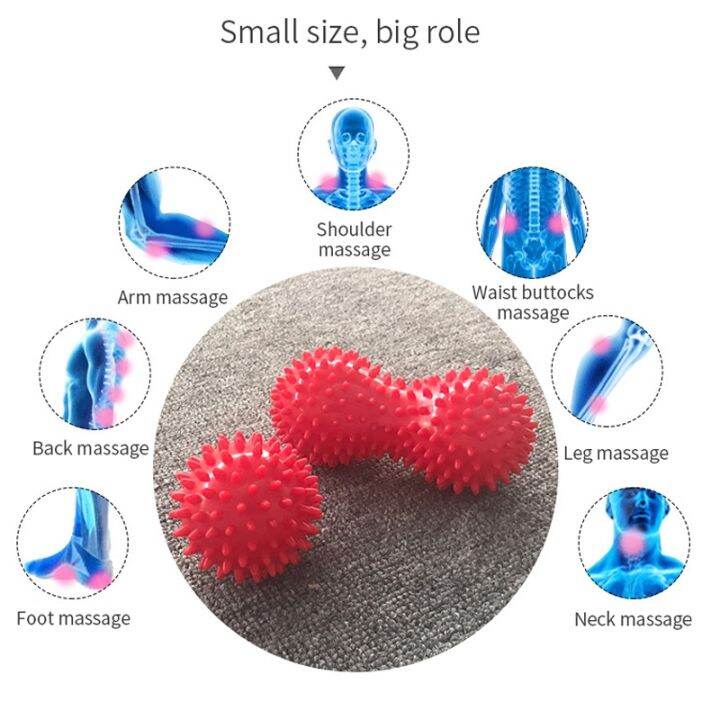 peanut-shape-massage-yoga-sport-fitness-ball-durable-pvc-stress-relief-body-hand-foot-spiky-massager-trigger-point-foot-pain