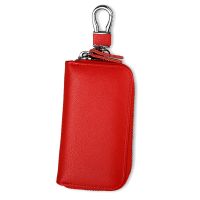 Key Case Leather Mens Car Key Case Business Multifunctional Zipper Keychain