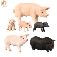 Simulation Pig Action Figure Kids Cute Piglet Figurines Farm Animal Model Ornaments Toys For Home Decoration