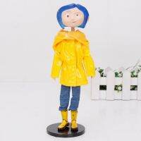 【Big-Sales】 HelloKimi mall 18เซนติเมตร Coraline ประตูลับ Coraline แม่เสื้อกันฝนพีวีซีตุ๊กตาขยับแขนขาได้ของเล่นโมเดล