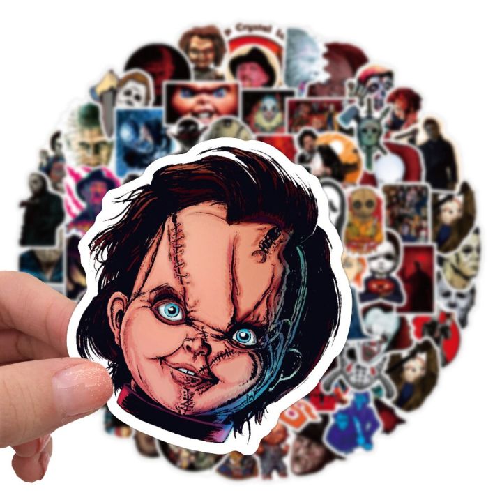 10-30-50pcs-horror-movie-thriller-character-graffiti-waterproof-sticker-guitar-notebook-refrigerator-water-cup-wholesale-stickers-labels