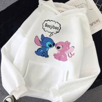 Disney Hooded Sweater WomenS Autumn And Winter Cartoon Print Loose Casual Wear Streetwear Women Long Sleeve Sweatshirts Size Xxs-4Xl