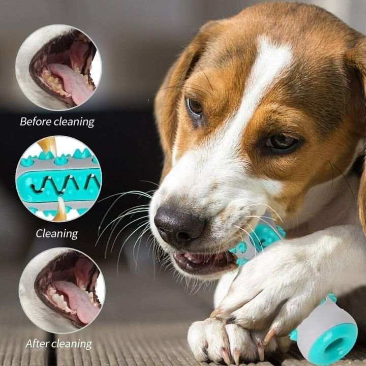 แปรงสีฟันของเล่นกรามสุนัขเคี้ยวทำความสะอาดฟันปลอดภัยยืดหยุ่น-tpr-อ่อนลูกสุนัขดูแลทันตกรรมที่เหนียวมากอุปกรณ์แปรงลูกบอลทำความสะอาดฟันสุนัขสัตว์เลี้ยง-yy-ร้านค้า