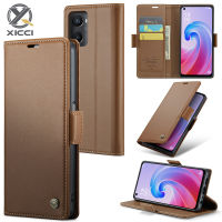 XICCI เคสโทรศัพท์อเนกประสงค์สำหรับ OPPO Realme 9i 4G/A36 4G/A76 4G/A96 4G หนังหรูหราเคสมีช่องเสียบบัตรและฝาครอบความจุชาร์จไร้สาย