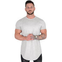 （Ready Stock）? Muscle Fitness Summer Brothers Mens Sports Leisure Exercise Cotton Loose Short-Sleeved T-Shirt Light Board Without Logo YY