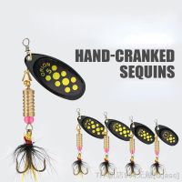 hot【DT】☾۩▩  1PC 3.5g/4.5g/7g/9g/12g Rotating Spinner Fishing Metal Hard Bait Jig Wobblers Bass Pesca With Feather Hooks