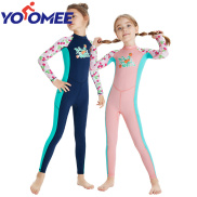 Yoomee Kids Swimsuit Girls Sunscreen Long Sleeve Quick