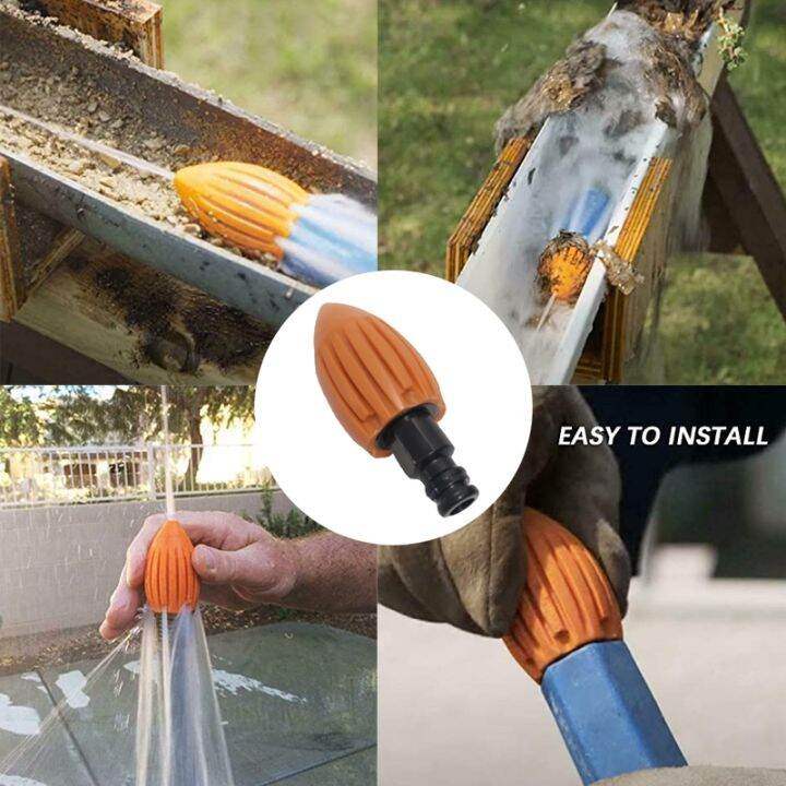 Sewer Pressure Washer Nozzle Roof Drainage Pipe Flusher Garden Hose