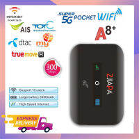 5G Wifi A8 + Router มินิเราเตอร์300Mbps Lte ไร้สายกระเป๋าแบบพกพาโทรศัพท์ WiFi Hotspot เราเตอร์ Wi-fi ในรถพร้อมกับซิมการ์ด Slot สแตนด์บายยาว10ให้คะแนน