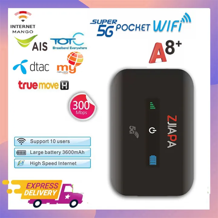 5G/4G 300mbps A8+Malay unlimited full-band portable WIFI MINI router ...