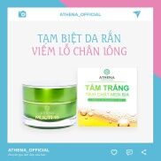 Combo da rắn viêm lỗ chân lông gồm Tắm trắng tinh chất men bia và Kem