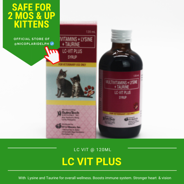 LC Vit Plus Multivitamins, Lysine and Taurine for Kittens and Adult