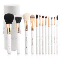 2021Zoreya Goat Hair 12Pcs Colorful Luxury Makeup Brushes Set Professional Brush Kit Foundation Blush Makeup Cosmetic Tool Wholesale