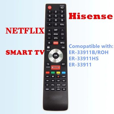 Dévant Hisénse ER-33911B ER-33911HS ER-33911 Smart TV Remote Control Netflix Button