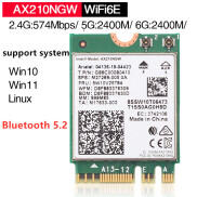 Card Mạng Không Dây Intel AX210 Wifi 6 Bộ Thu WiFi Máy Tính Xách Tay