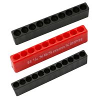 Screwdriver Hole 10/12 Holes Hex Shank Bit Holder Plastic Head Storage Case Tool Nails  Screws Fasteners