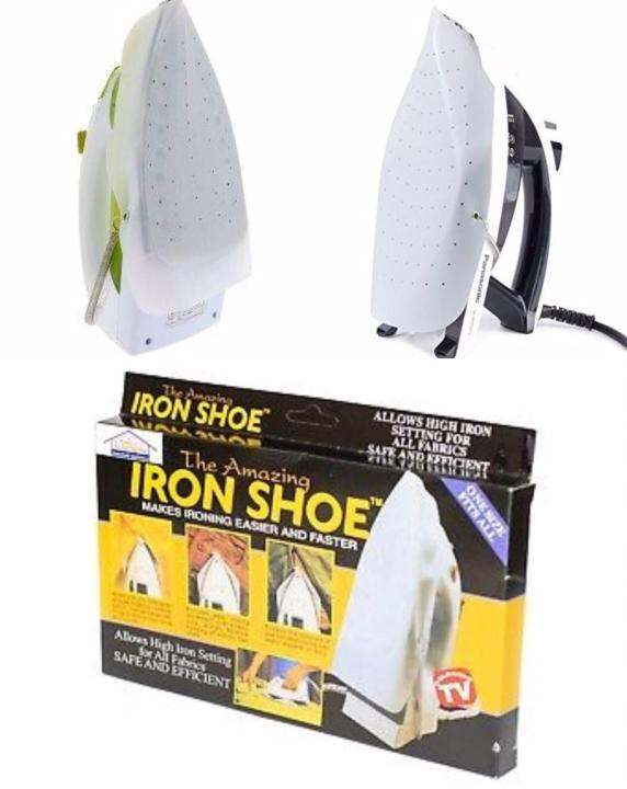 iron-shoe-แผ่นรองรีดผ้า-แผ่นรองเตารีด-แผ่นเตารีดผ้าเรียบ-กันผ้าเหลือง-แผ่นรองรีด-iron-ทำจาก-teflon-คุณภาพดี-วยเพิ่มและส่งผ่านความร้อนจากเตารีดลงสู่เนื้อผ้าทำให้รีดผ้าได้เรียบและเร็วขึ้น-ไม่เกิดเงาสะท้