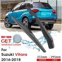 ที่ปัดน้ำฝนกระจกหน้ารถหลังใบมีดไม้เช็ดรถสำหรับ Suzuki Vitara Hatchback 255มม. 2016-2018อุปกรณ์ตกแต่งรถยนต์