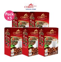 กาแฟ Cordy plus 5 กล่อง คอร์ดี้ พลัส ผสมถั่งเช่า (5 กล่อง)