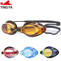 Adults Anti-fog Swimming Glasses Yingfa Diving Surfing Eyewear Optical Electroplate Waterproof Silicone Reduce Glare Swimming Goggles bzn