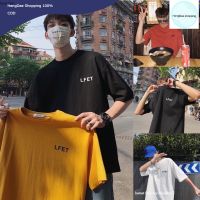 HD เสื้อผู้ชาย เสื้อผู้ชายเท่ๆ Smart เสื้อยืดคอกลม พิมพ์ลายอังกฤษ LFET เสื้อยืดแขนสั่น สไตล์เกาหลี ผ้าดี ใส่สบาย S16 เสื้อผู้ชายไซส์ใหญ่