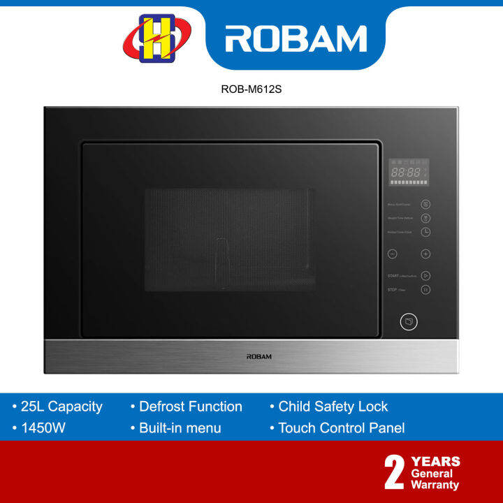Robam BuiltIn Microwave Oven (25L/1450W) Glass Touch Control Panel