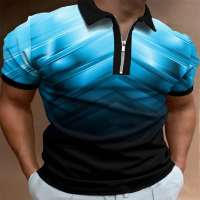 【high quality】  Mens 3d Printed Polo Shirt