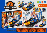 ชุดของเล่นเกมบาสเกตบอล Basketball เกมกระดาน Shoot Contest4in1