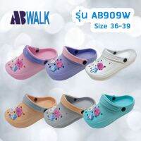 รองเท้าหัวโต Abwalk AB909W มีตุ๊กตาน่ารัก ถอดได้ รองเท้าแตะผู้หญิง รองเท้าแฟชั่น