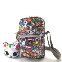 LeSportsac guinness fashion Tokidoki bao printing inclined shoulder bag L133 co-branded mobile phone canvas bag trend