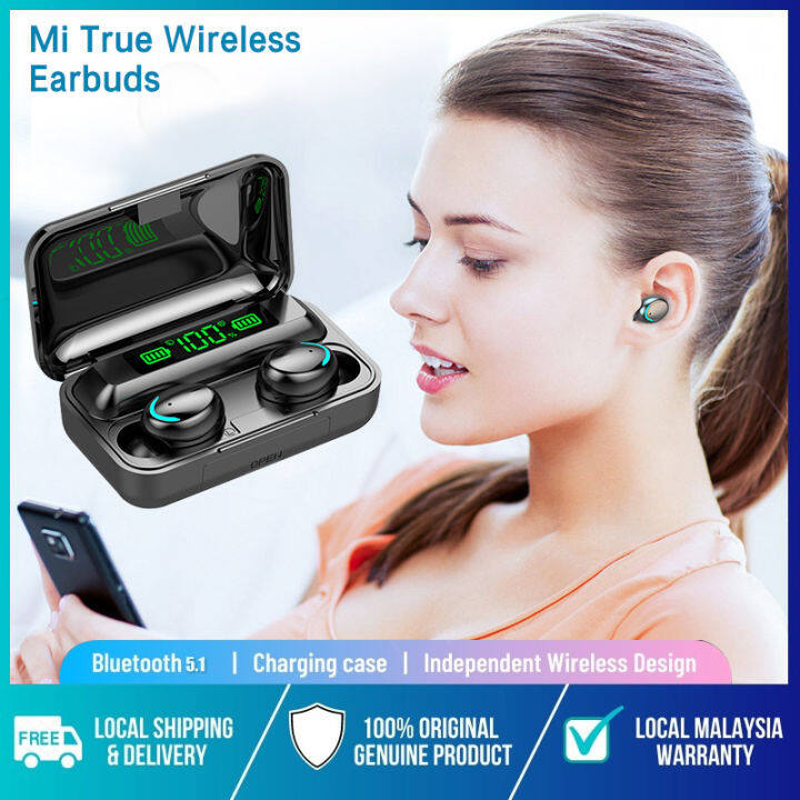 ฟรี-ร้องเพลง-ไมโครโฟน-tws-wireless-bluetooth-earphone-5-0-หูฟังบลูทูธ-หูฟังไร้สาย-หูฟังสเตอริโอ-พร้อมกล่องชาร์จ-เหมาะสําหรับ